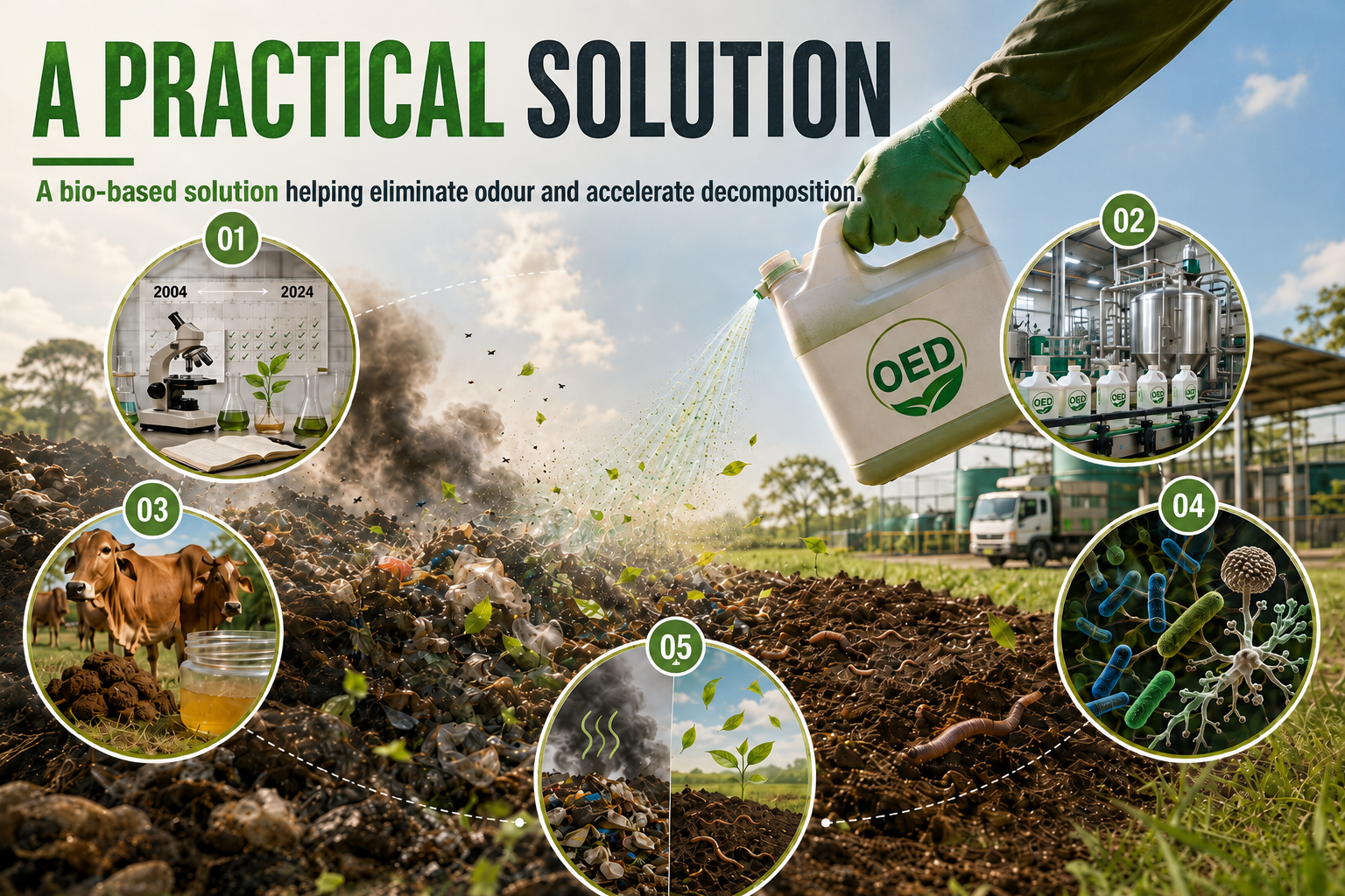 Practical Solution Odour Eliminator Decomposer
